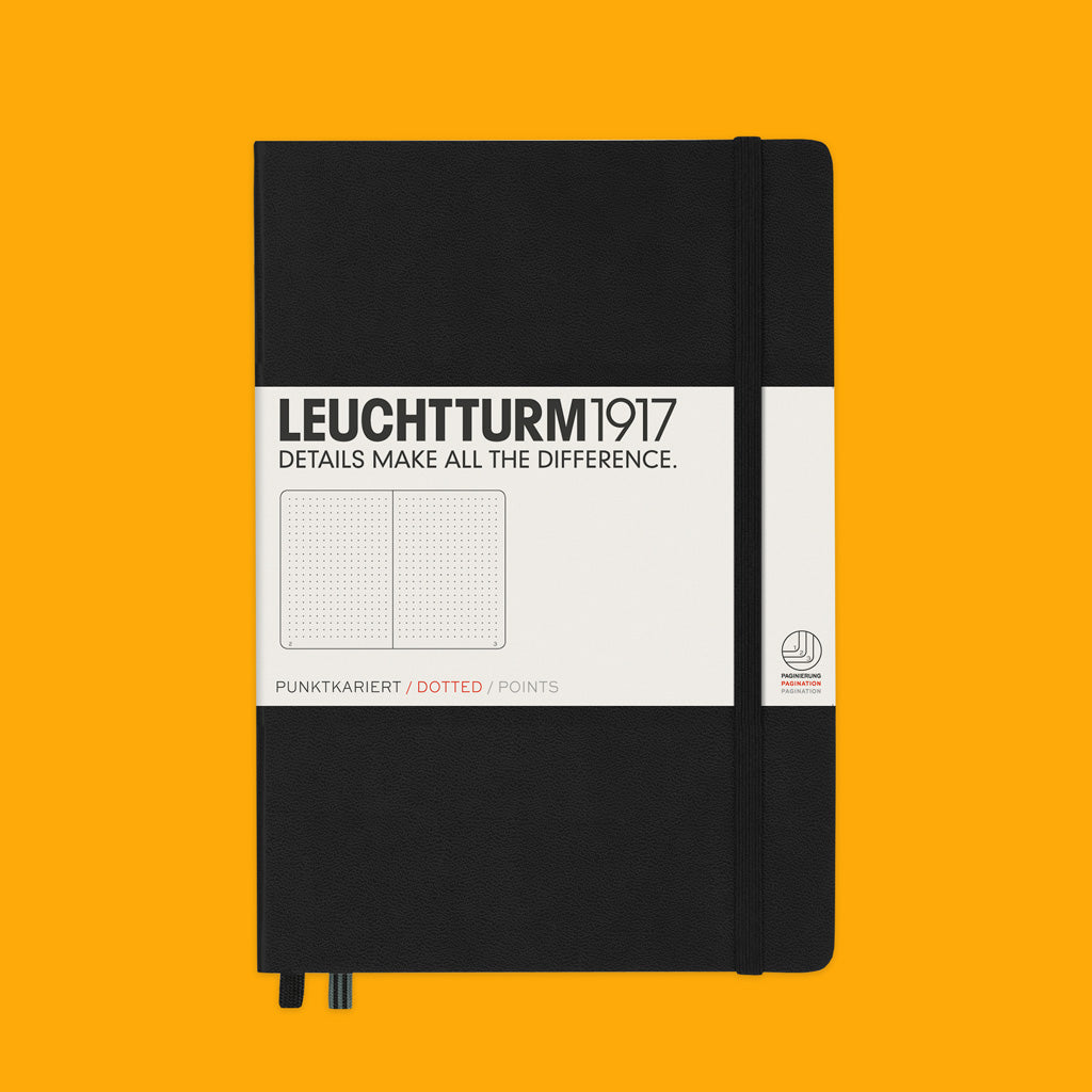 Leuchtturm1917 Dotted A5 Notebook in Black