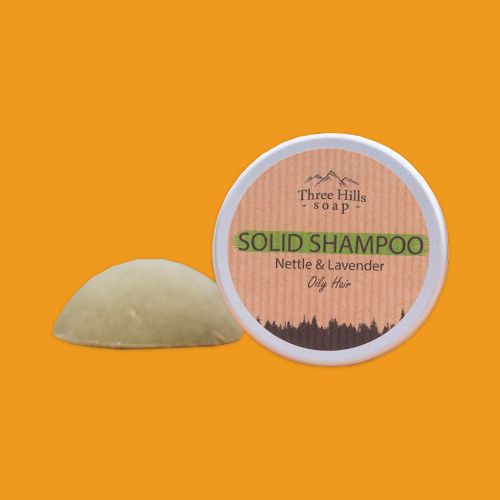 Three Hills Soap Solid Shampoo - Nettle & Lavender