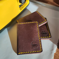 hark. x Shilling Leather Bifold Leather Wallet 3 stacked